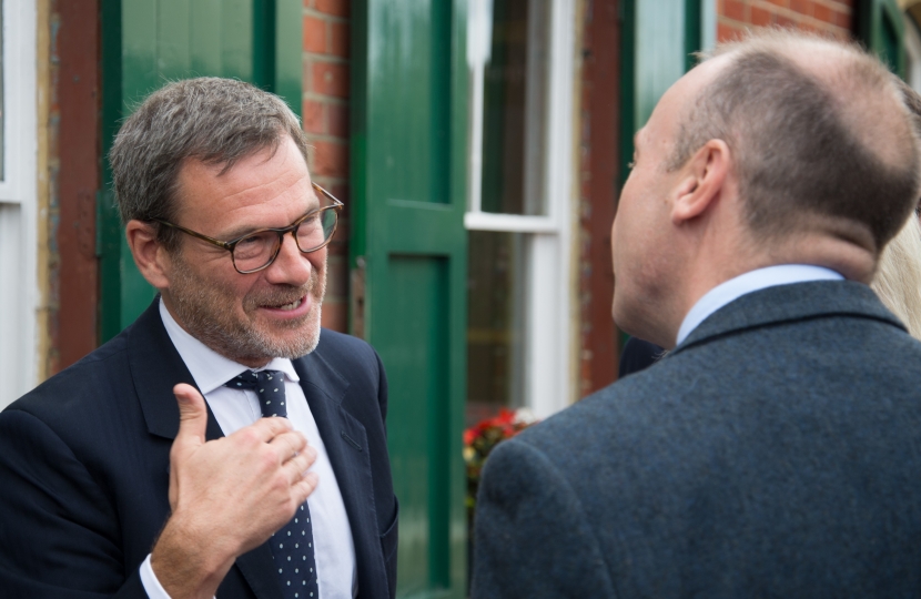 Bob with Rail Minister Chris Heaton-Harris