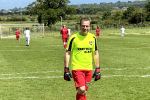 Bob Seely in goal