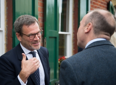 Bob with Rail Minister Chris Heaton-Harris